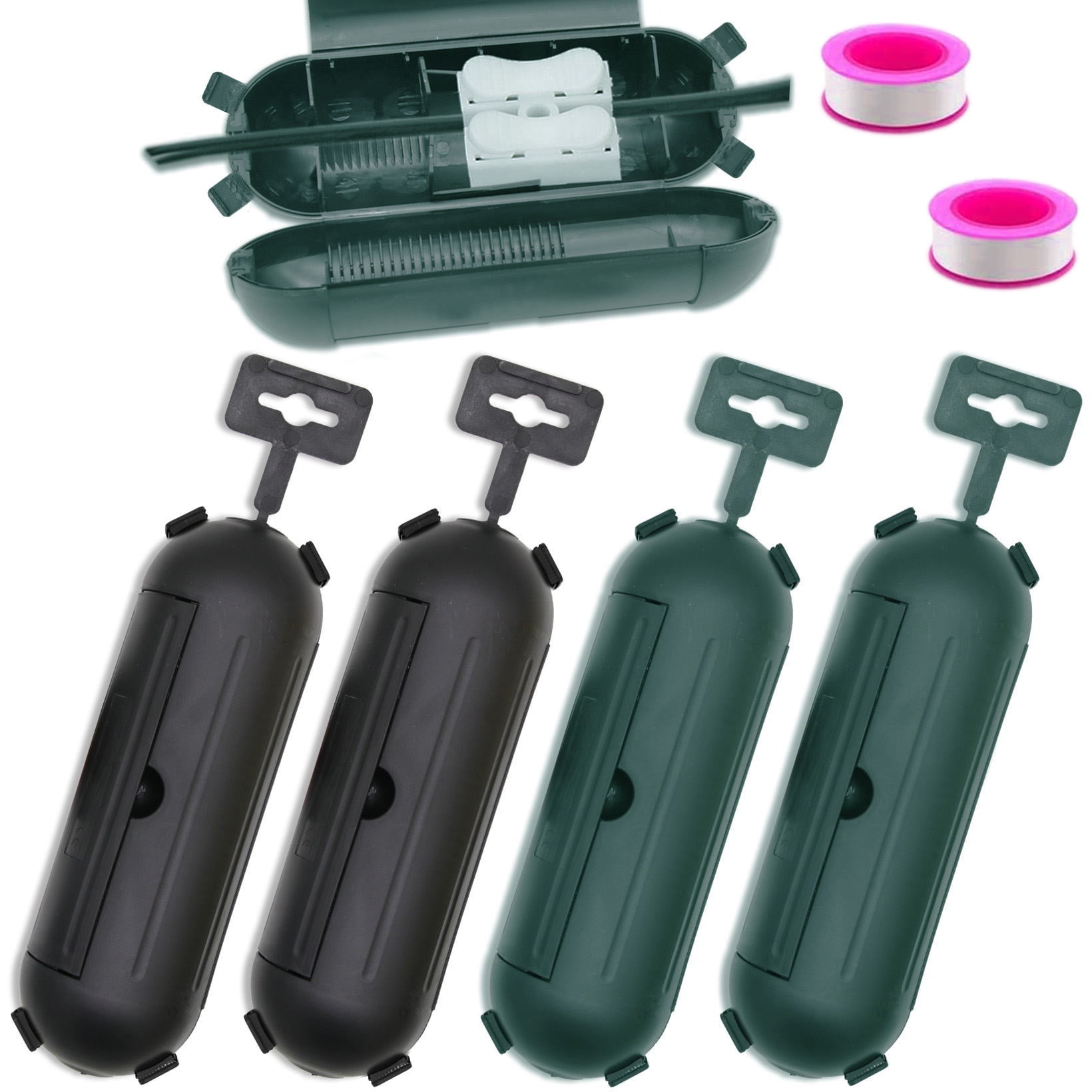 HXXF Protective Power Outside Electric Weather Extension Cord Safety Cover Protectors (4 Pack