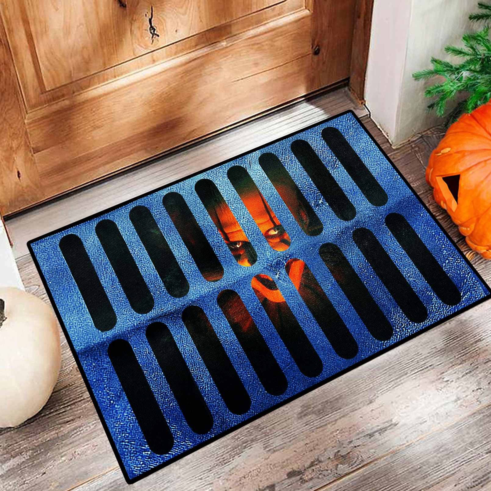 HXXF Halloween Doormat, Halloween Clown Sewer Doormat, Horror Movie