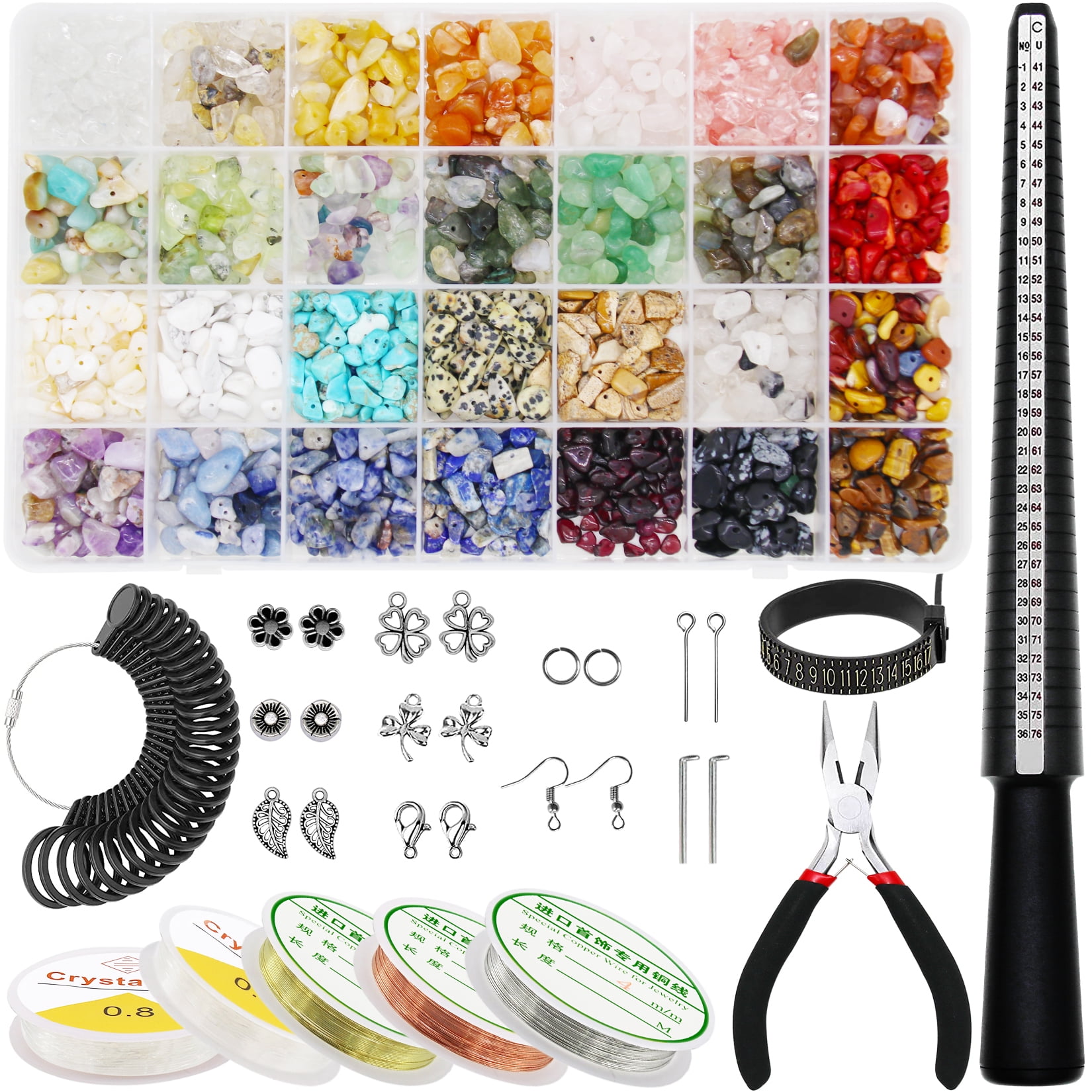 Wire Wrapping Kit 13 Pieces Wire Wrapped Jewelry Handmade Copper Jewelry  Jewelry Making Kits Hobby Tools Tool Kits Gift Ideas 
