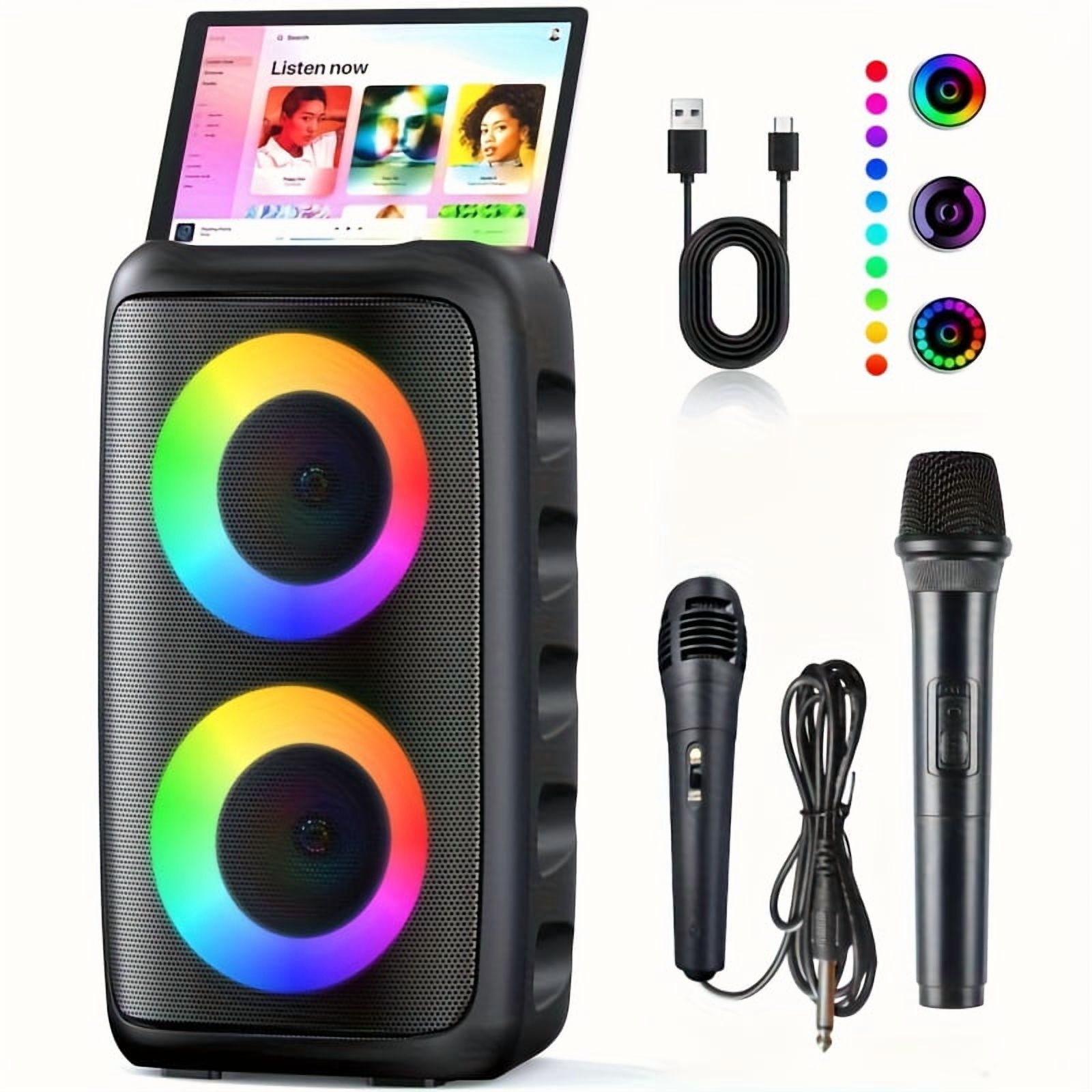 HY-3317 Wireless Speaker BeltMicrophone, Large Speaker, Stereo Speaker ...