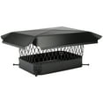 thumbnail image 1 of HY-C CBO918 Single-Flue Black Galvanized-Steel Bolt-on Chimney Cap (18" x 9"), 1 of 3