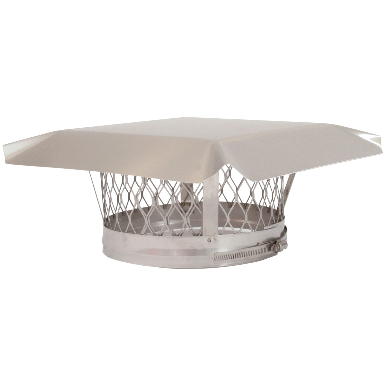HY-C LC11 Round Clamp-on Single-Flue Liner Stainless Steel Chimney Cap (11")