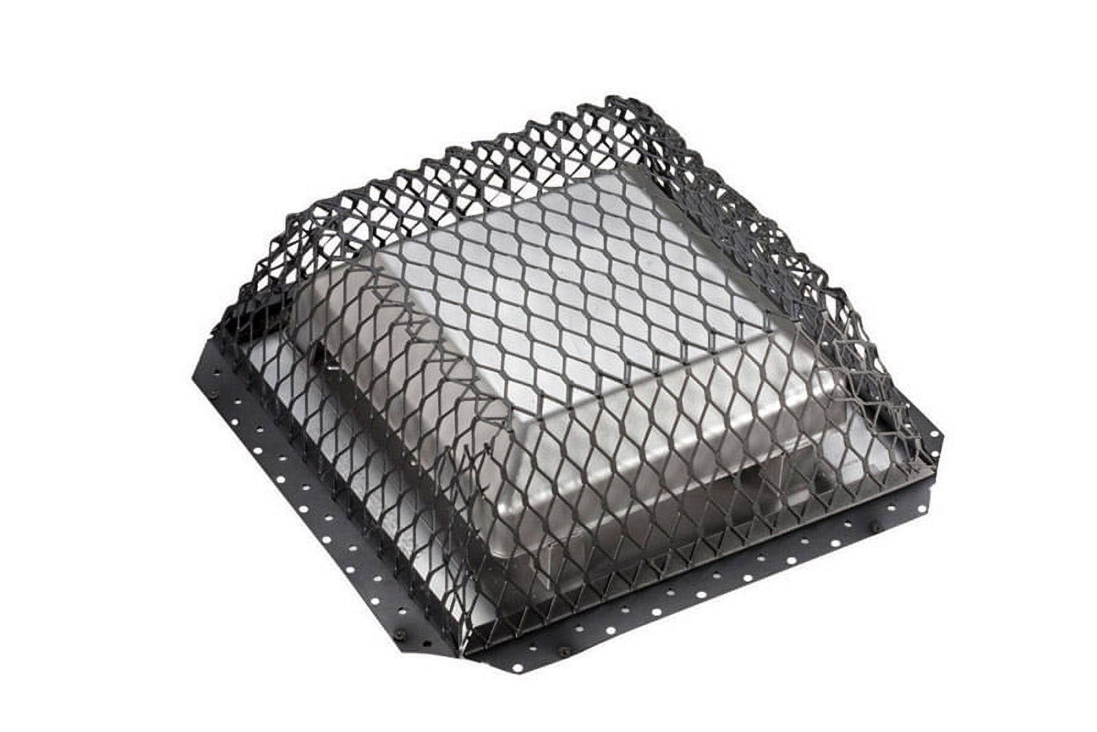 HYC RVG1616P Black Stainless Steel Roof VentGuard with Wildlife