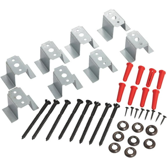 HY-C Wall Spacer Kit ULSK - Easy Installation, Steel, Screw-In - 24 Piece, Multicolor