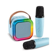 HY-IMPACT Boom Buddy Karaoke Machine with 2 Wireless Microphones - HD Sound, Bluetooth, Rainbow Lights & Voice Changer