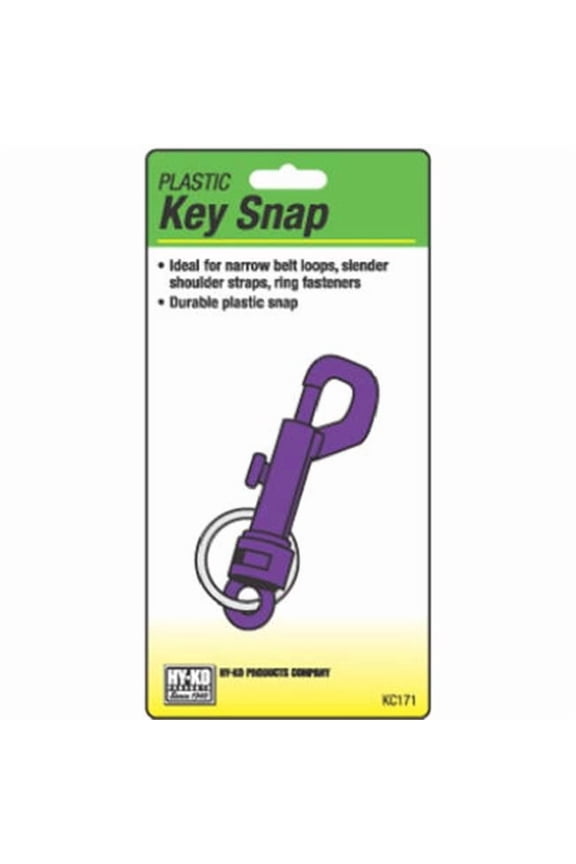2GO Plastic Key Snap with Split Ring
