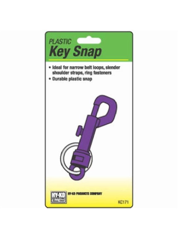 2GO Plastic Key Snap with Split Ring