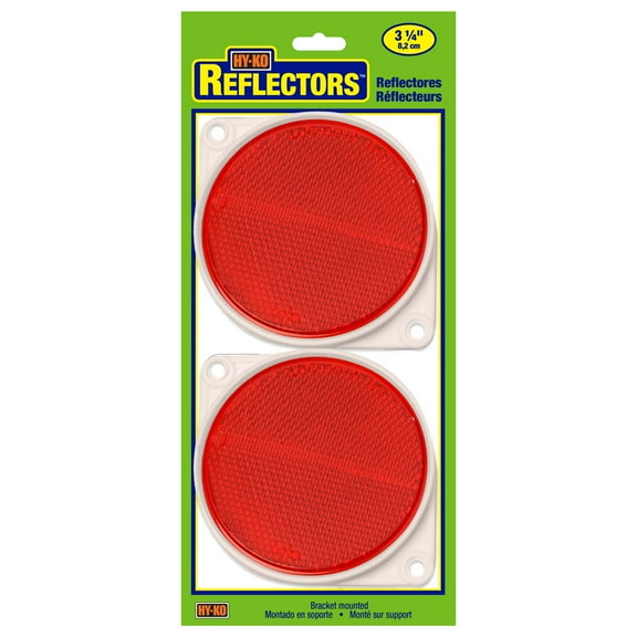 HY-KO 3 in. Red Nail on Reflectors, Plastic, 2 pack