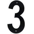 thumbnail image 1 of HY-KO 4" Black Plastic Modern Number 3, 1 of 8