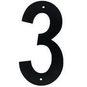 HY-KO 4 Black Plastic Modern Number 3