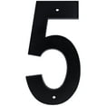 thumbnail image 1 of HY-KO 4" Black Plastic Modern Number 5, 1 of 8