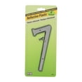 thumbnail image 1 of HY-KO 4 Inch Silver Reflective House Address Number 7, Plastic, Includes Mounting Hardware, 1 of 8