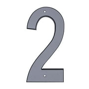 HY-KO 4" Reflective Plastic Modern Number 2