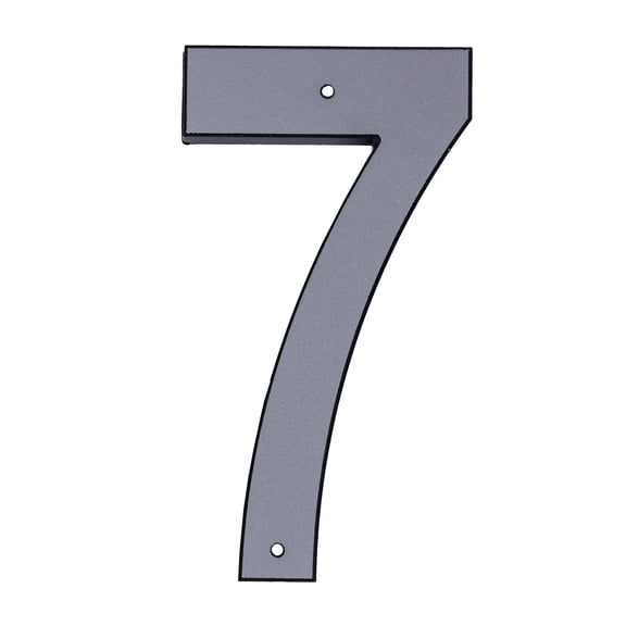 HY-KO 4" Reflective Plastic Modern Number 7