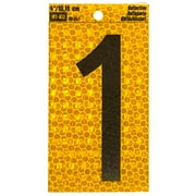 HY-KO 4 Yellow Self-Adhesive Reflective Number 1