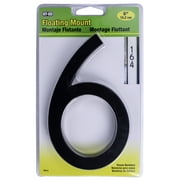 HY-KO 6 Black Floating Mount House Number 6