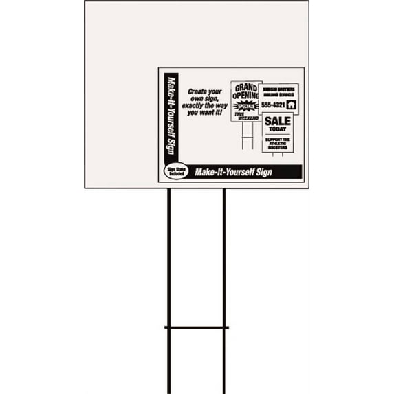 Hy-Ko Blank Corrugated Sign LBL-7