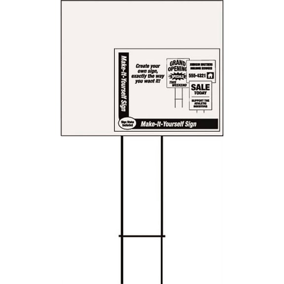 Hy-Ko Blank Corrugated Sign LBL-7