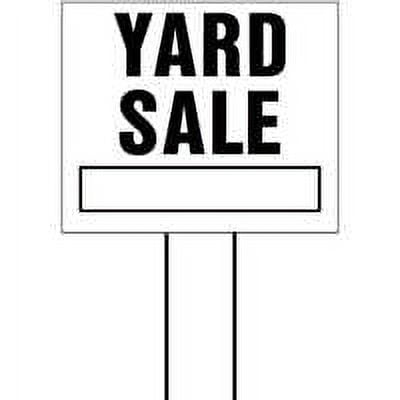 HY-KO LYS-5 Lawn Sign, YARD SALE, Black Legend 5 Pack