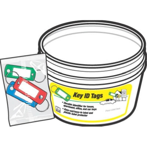 Hy-Ko Products KB138-BKT 3 Pack Key Identification Tag, 20 Piece
