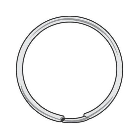 HY-KO PROD Split Key Ring, 50 Pack, 2" KB111