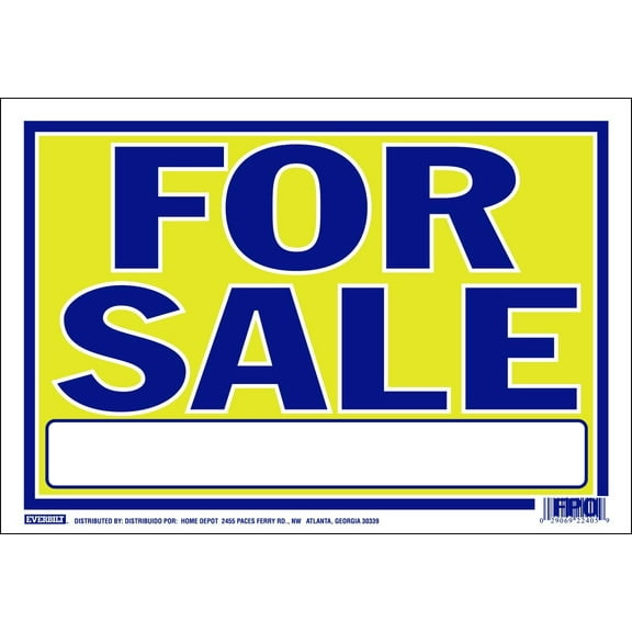 HY-KO Products 22405 for Sale Plastic Sign, 9" x 13", Blue/Neon Yellow