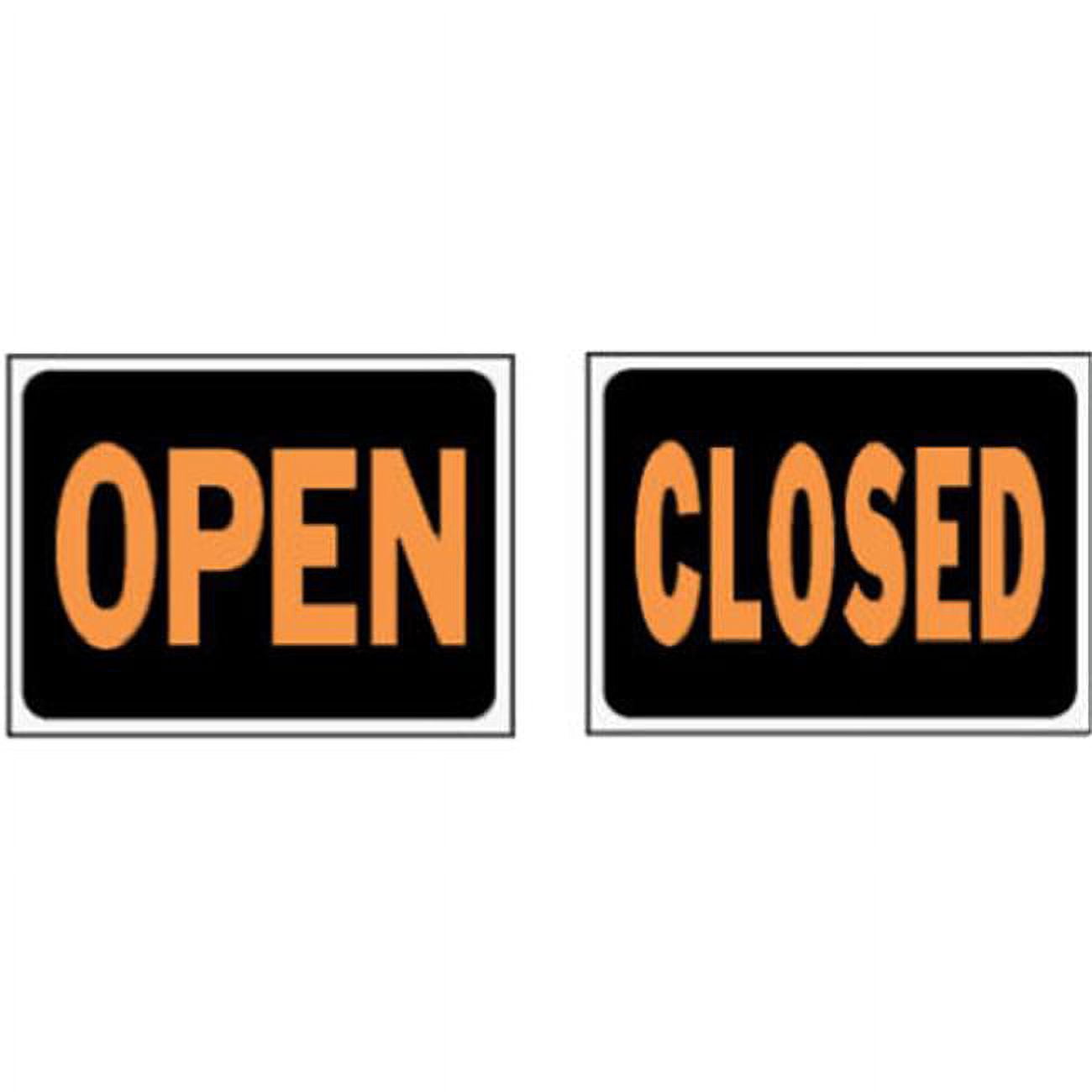 HY-KO Products 3045 Open/Closed Reversible Plastic Sign, 8.5