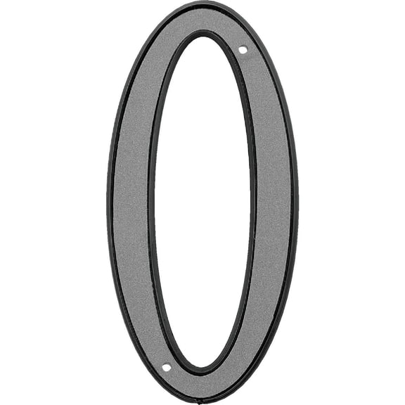 HY-KO Products 30610 Plastic House Number 0 (Zero), 4 Inch, Reflective