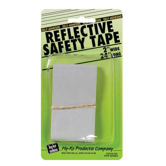 Hy-Ko Reflective Safety Tape Tape-3 - Adhesive, 2 in x 24 in - 1 Roll, Multicolor