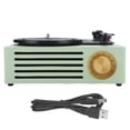 thumbnail image 1 of HY-T05 Vinyl Record Player Portable Speaker Turntable Player 33/45/78 RPM for RCA R/L, 1 of 8
