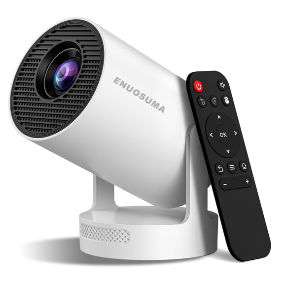 HY300 Ultra Mini Projector with 4K Support, 160 ANSI, Android 11, WiFi 6, Bluetooth 5.4, 210 Rotation, Auto Keystone Correction & 5W Speaker