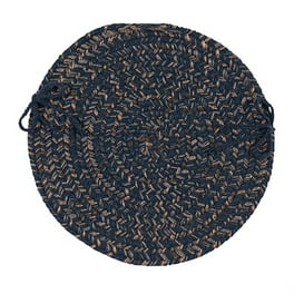 Colonial Mills 15 Green Brown and Gray Handmade Braided Chair Pad Walmart