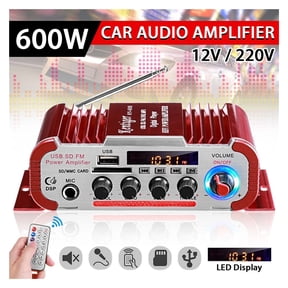 HY60 600W 2.0CH HIFI Audio Amplifier LCD Display Class D Power Amplificador Radio Car Home Super Loud Speaker FM USB SD - Clear Sound Output