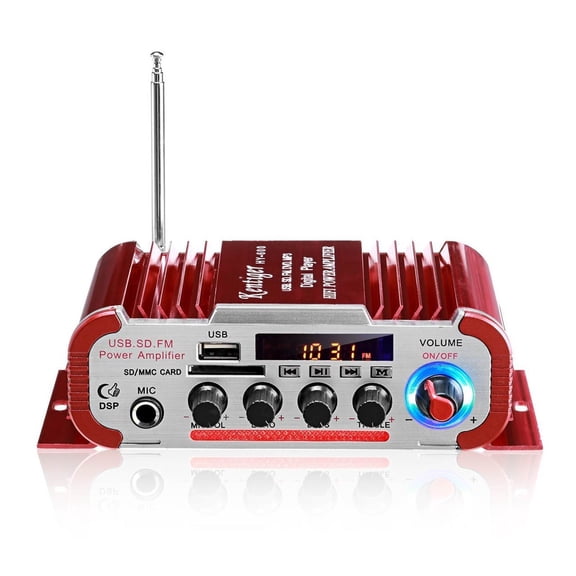 HY60 600W 2CHHifi Audio Home Digital Amplifiers Car Audio Bass Power Amplifier Mic FM USB SD Radio Subwoofer Speakers ,Multiple Applications