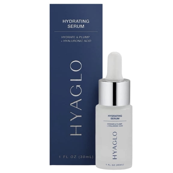 HYAGLO Cosmetic-Grade Hyaluronic Acid Skin Serum | Natural Tissue Hydration for Wrinkle Free, Firm, Healthy Skin | Patented Hyaluronan Formula for Maximum Moisture | 1oz.