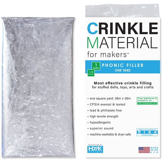 HYAKDesigns Crinkle Material for Makers-Sensory