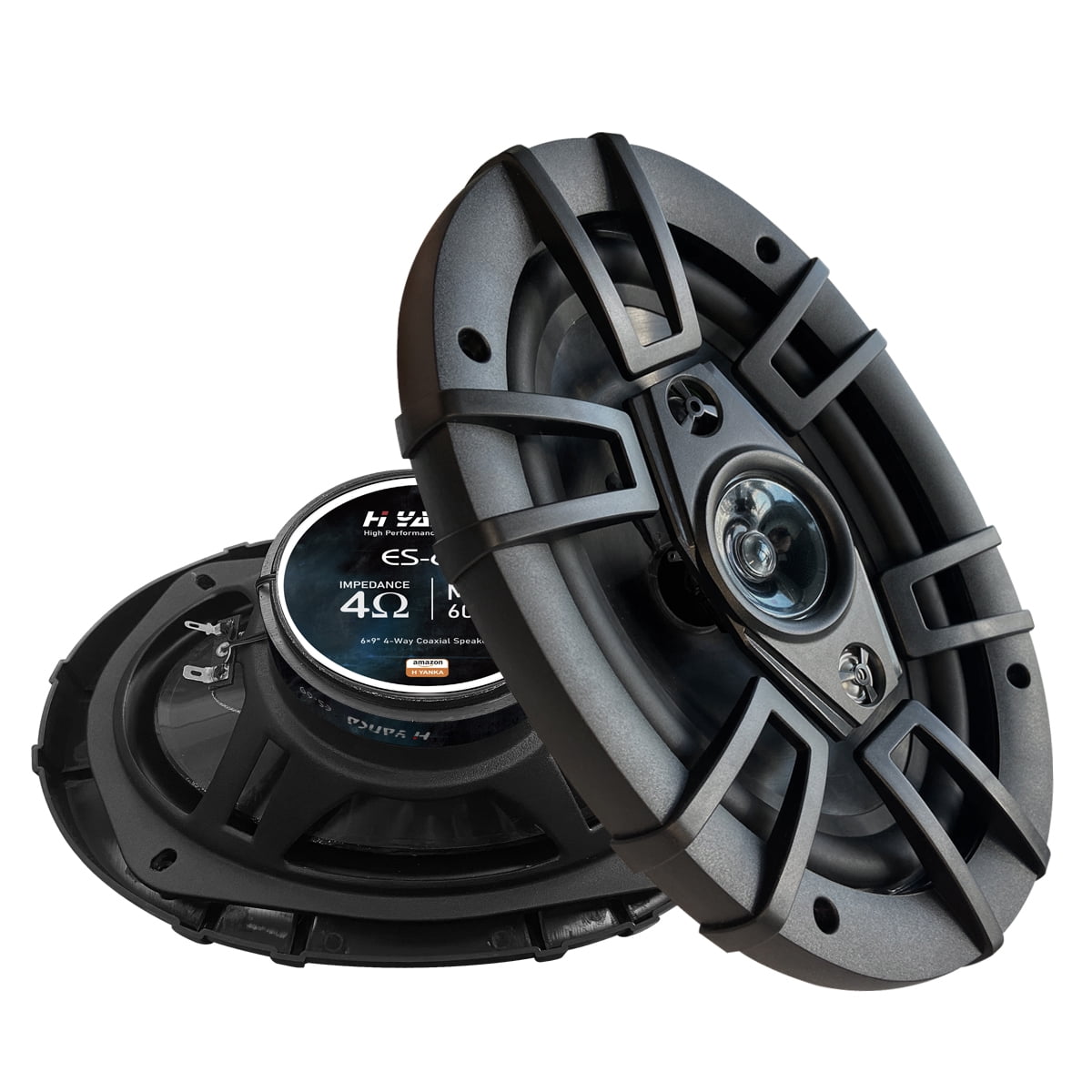 HYANKA 6x9 Car Speakers, Full Range Stereo 500 Watt Max 4Way Coaxial