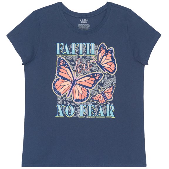 HYBRID APPAREL - Faith Has No Fear - Women's Short Sleeve Graphic T-Shirt