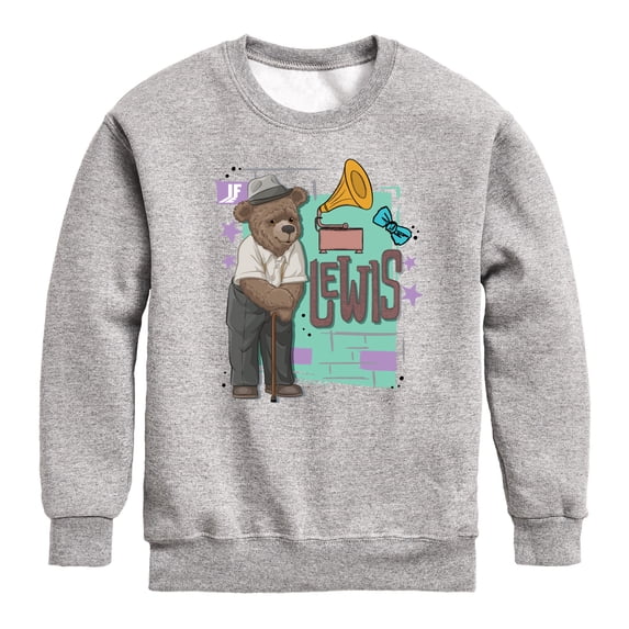 HYBRID APPAREL - Lewis Poster Boys' Graphic Long Sleeve Fleece Sweatshirt