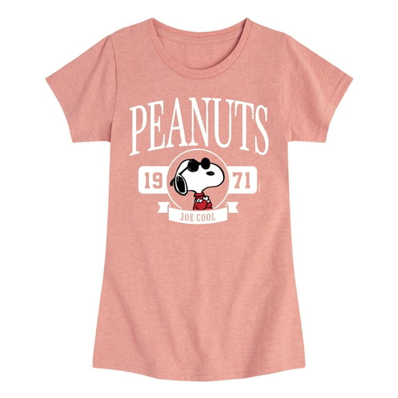 HYBRID APPAREL - Peanuts - Collegiate - Toddler & Youth Girls Short Sleeve Graphic T-Shirt