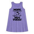thumbnail image 1 of HYBRID APPAREL - Peanuts - Joe Cool Nope Not Today - Toddler & Youth Girls A-line Dress, 1 of 1