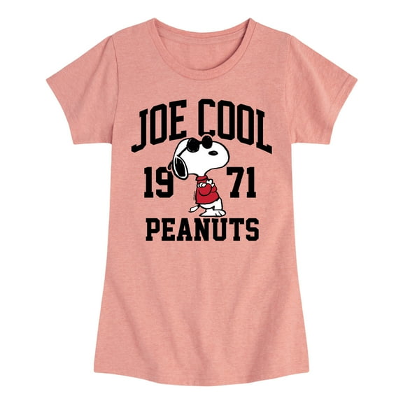 HYBRID APPAREL - Peanuts - Joe Cool Peanuts - Toddler & Youth Girls Short Sleeve Graphic T-Shirt
