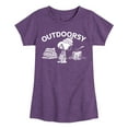 thumbnail image 1 of HYBRID APPAREL - Peanuts - Outdoorsy Snoopy - Toddler & Youth Girls Short Sleeve Graphic T-Shirt, 1 of 5