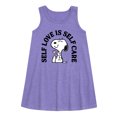 thumbnail image 1 of HYBRID APPAREL - Peanuts - Self Love Is Self Care - Toddler & Youth Girls A-line Dress, 1 of 4