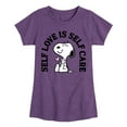 thumbnail image 1 of HYBRID APPAREL - Peanuts - Self Love Is Self Care - Toddler & Youth Girls Short Sleeve Graphic T-Shirt, 1 of 5