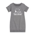 thumbnail image 1 of HYBRID APPAREL - Peanuts - Take A Break - Toddler & Youth Girls Fleece Dress, 1 of 5