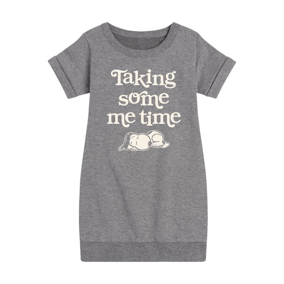 HYBRID APPAREL - Peanuts - Taking Some Me Time - Toddler & Youth Girls Fleece Dress