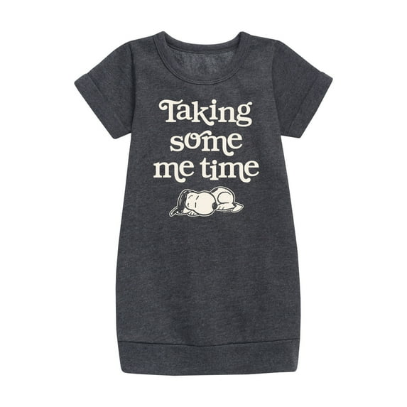 HYBRID APPAREL - Peanuts - Taking Some Me Time - Toddler & Youth Girls Fleece Dress