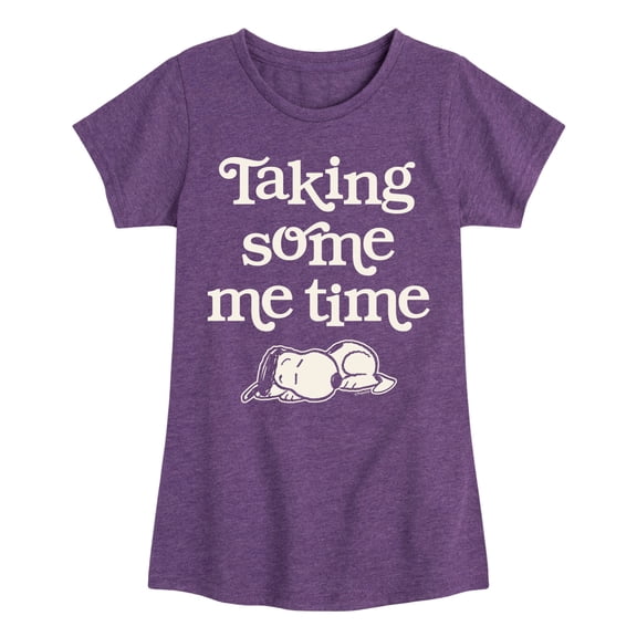 HYBRID APPAREL - Peanuts - Taking Some Me Time - Toddler & Youth Girls Short Sleeve Graphic T-Shirt