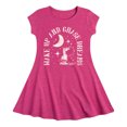 thumbnail image 1 of HYBRID APPAREL - Peanuts - Wake Up And Chase Dreams - Toddler & Youth Girls Fit & Flare Dress, 1 of 1